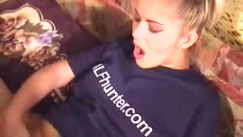 Private homemade bestiality video featuring a hot blond girl and her dog