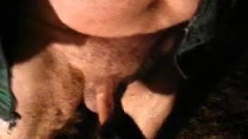 Guy indulges in bestial encounters with a dog for personal zoophilic satisfaction in intense scenes