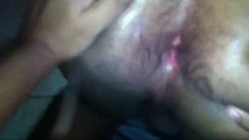 Steamy booty being anally licked by an extremely perverted beast